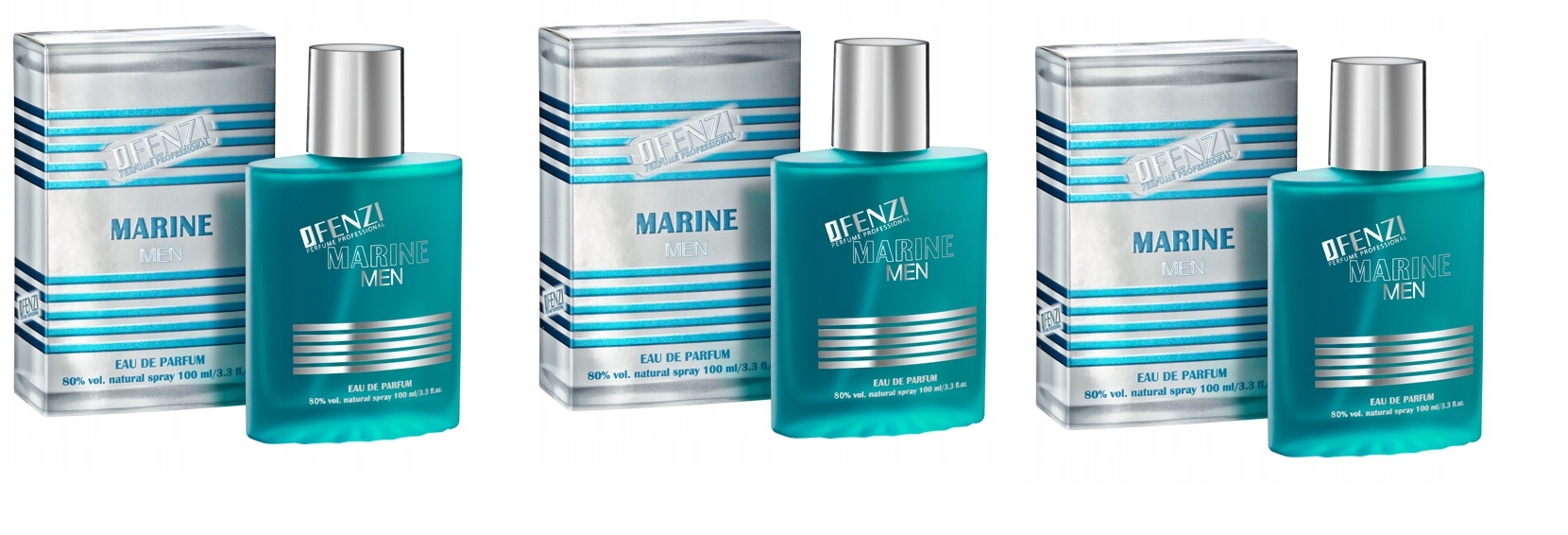 JFenzi Marine Men 3x100 ml pánská parfémovaná voda