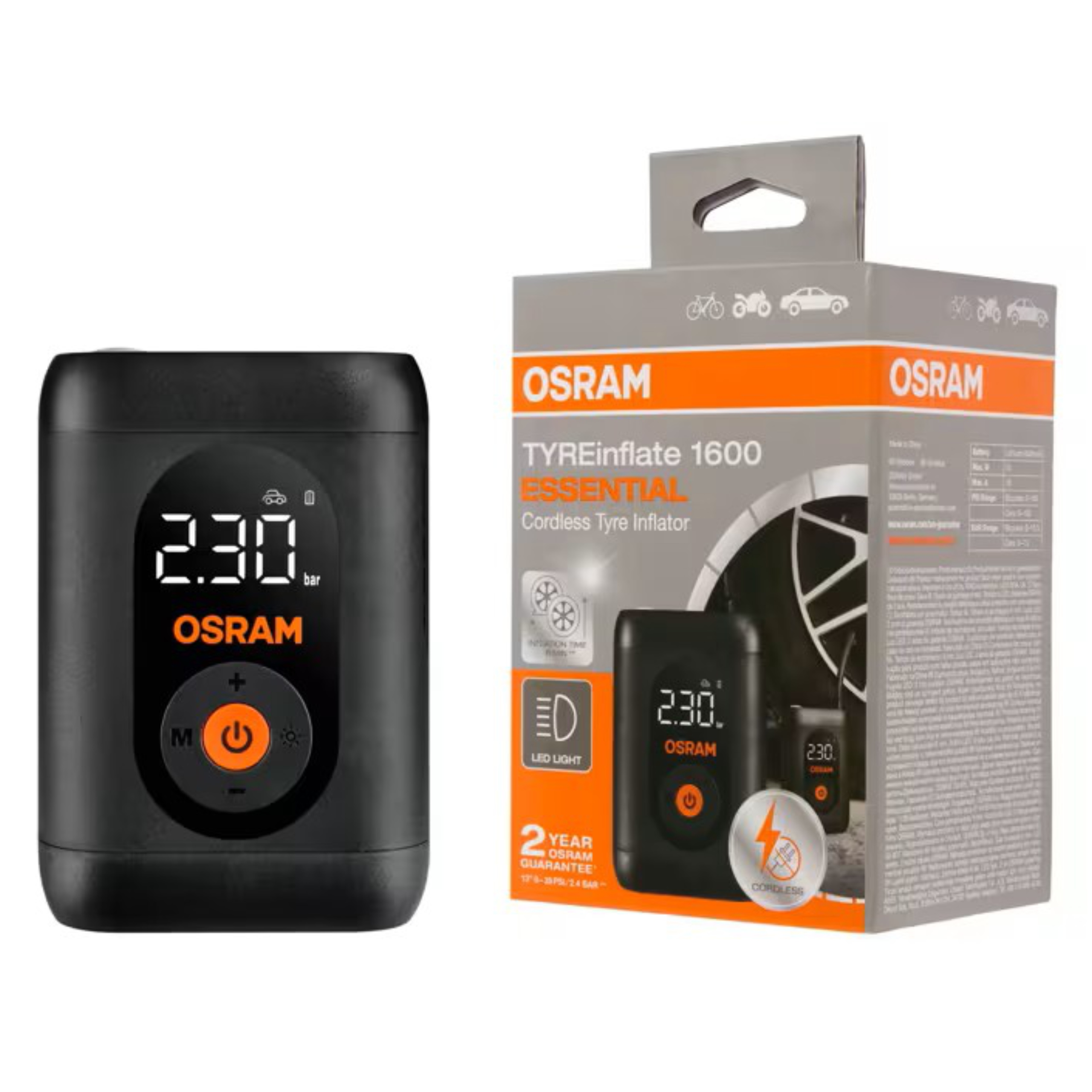 Osram TYREinflate 1600 Essential Akumulátorový kompresor do auta