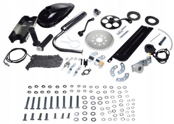 SILNIK SPALINOWY 4T do ROWERU 80cc KOMPLET ZESTAW Numer katalogowy części AWRC9006B