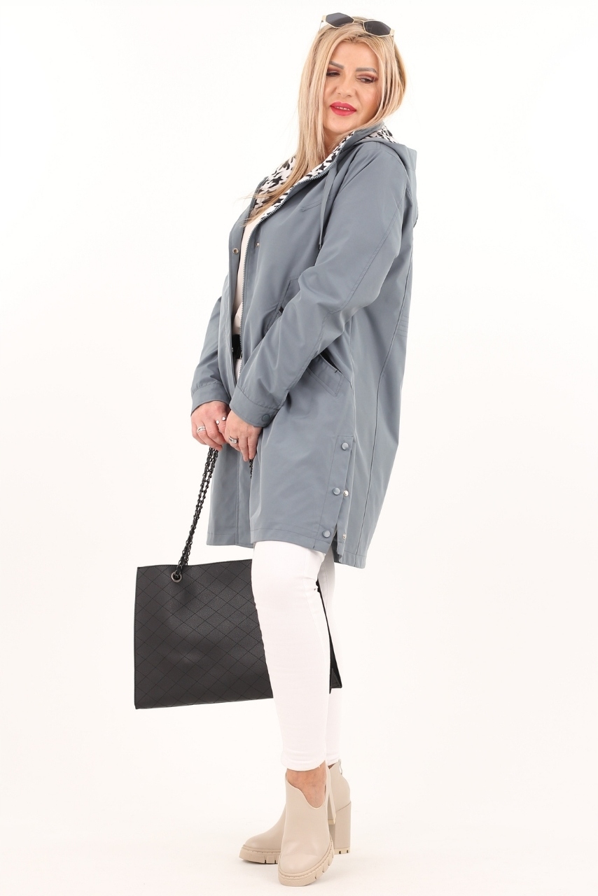 KURTKA DAMSKA PRZEJŚCIOWA PŁASZCZ LEKKA DUŻE ROZMIARY SPORTOWA Z KAPTUREM Płeć kobieta