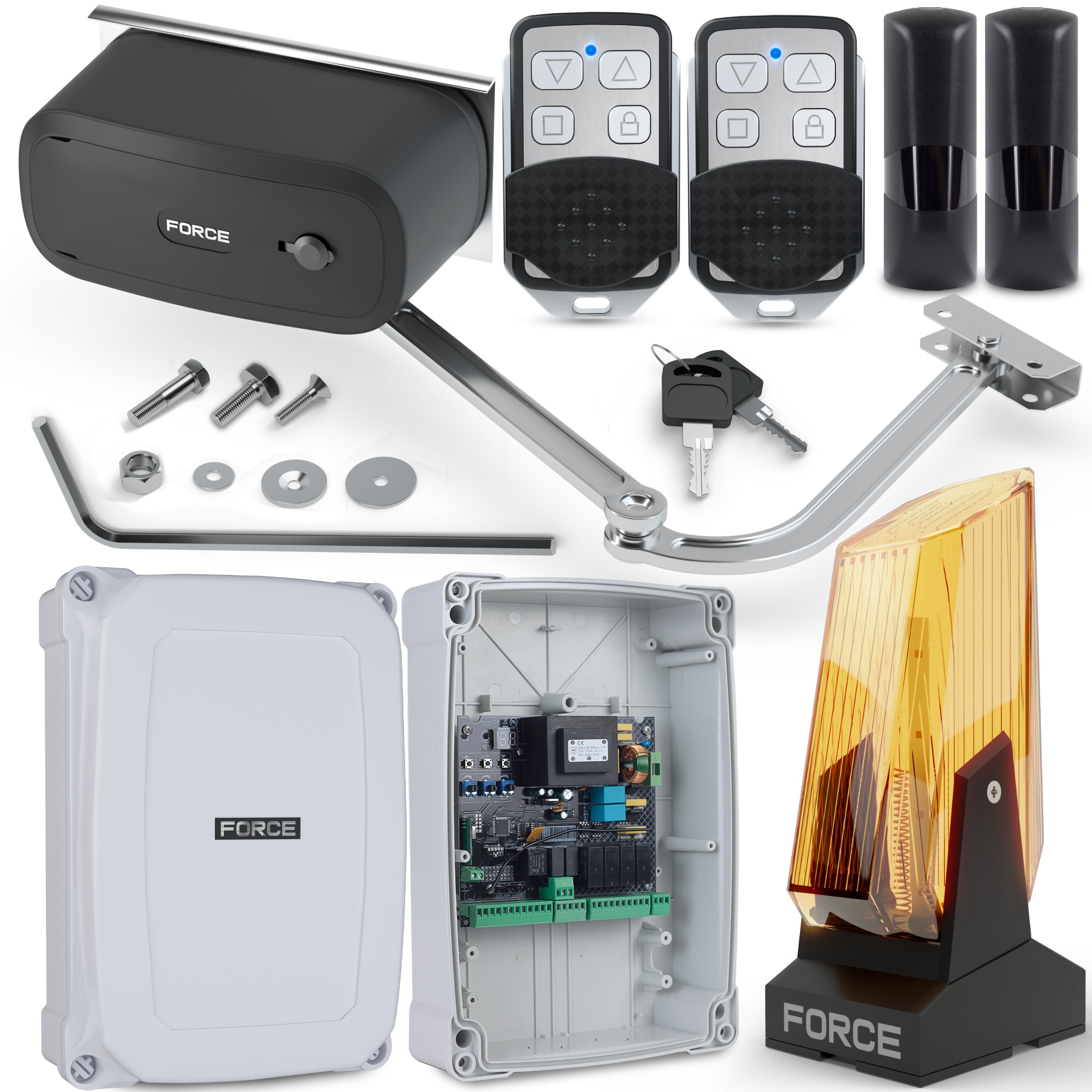 Pravá Sada Pro Jednokřídlou Bránu Force V400 Ls Do 4 m 400 kg Koncovky