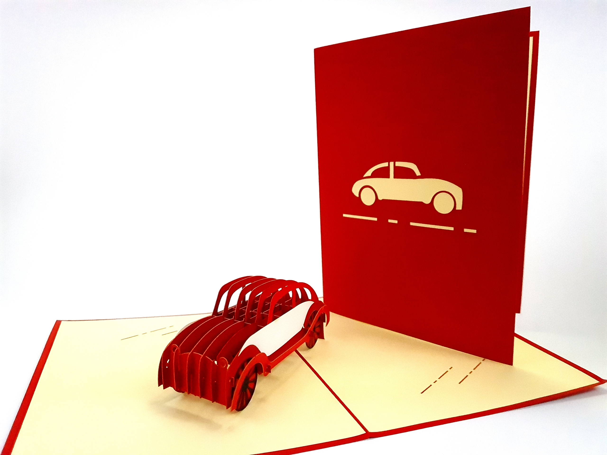 Garbus Auto Autíčko Kartička 3D Motorismus Den otců Den dětí Dárek