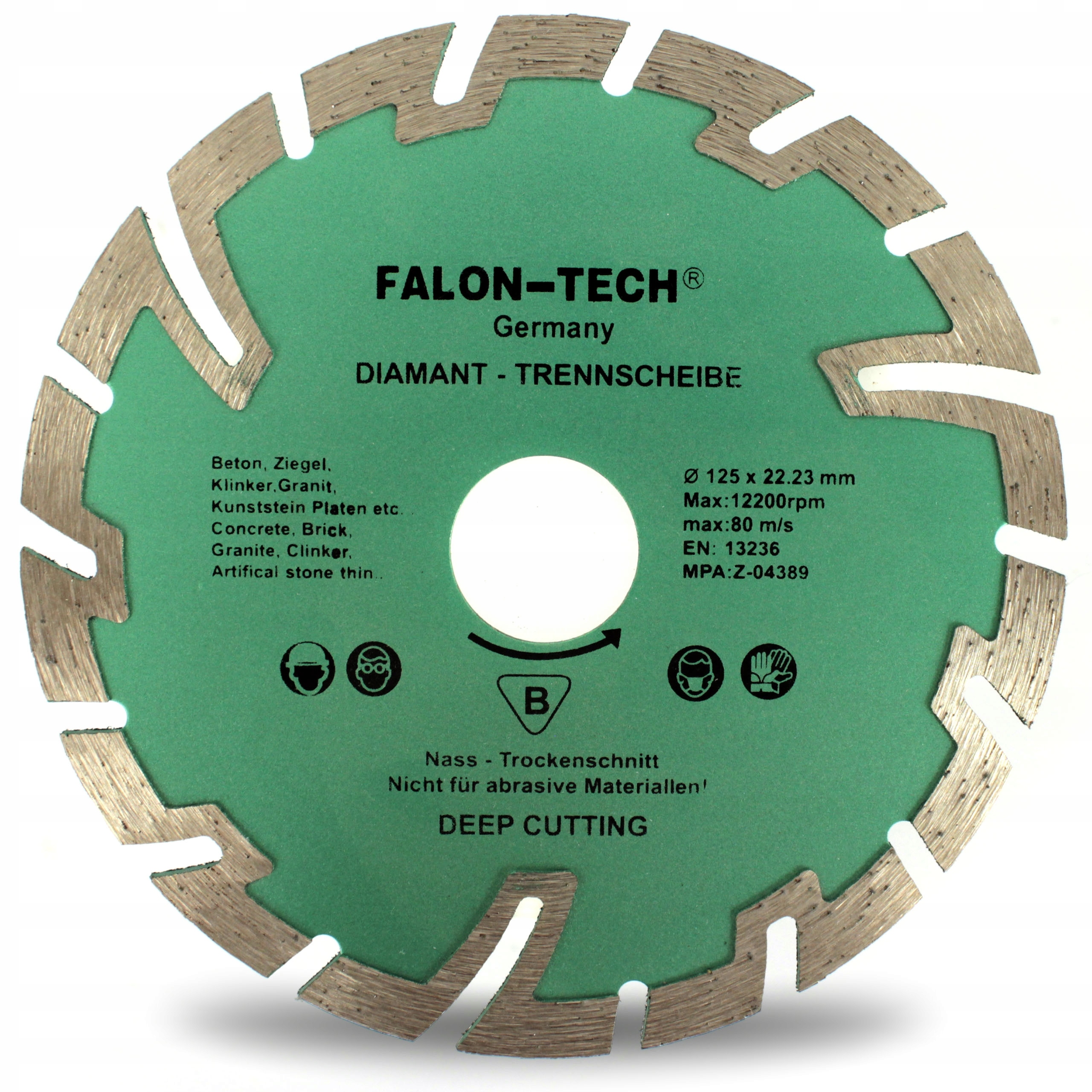 TARCZA DIAMENTOWA 125/22,2 GŁĘBOKIE CIĘCIE SEGMENT