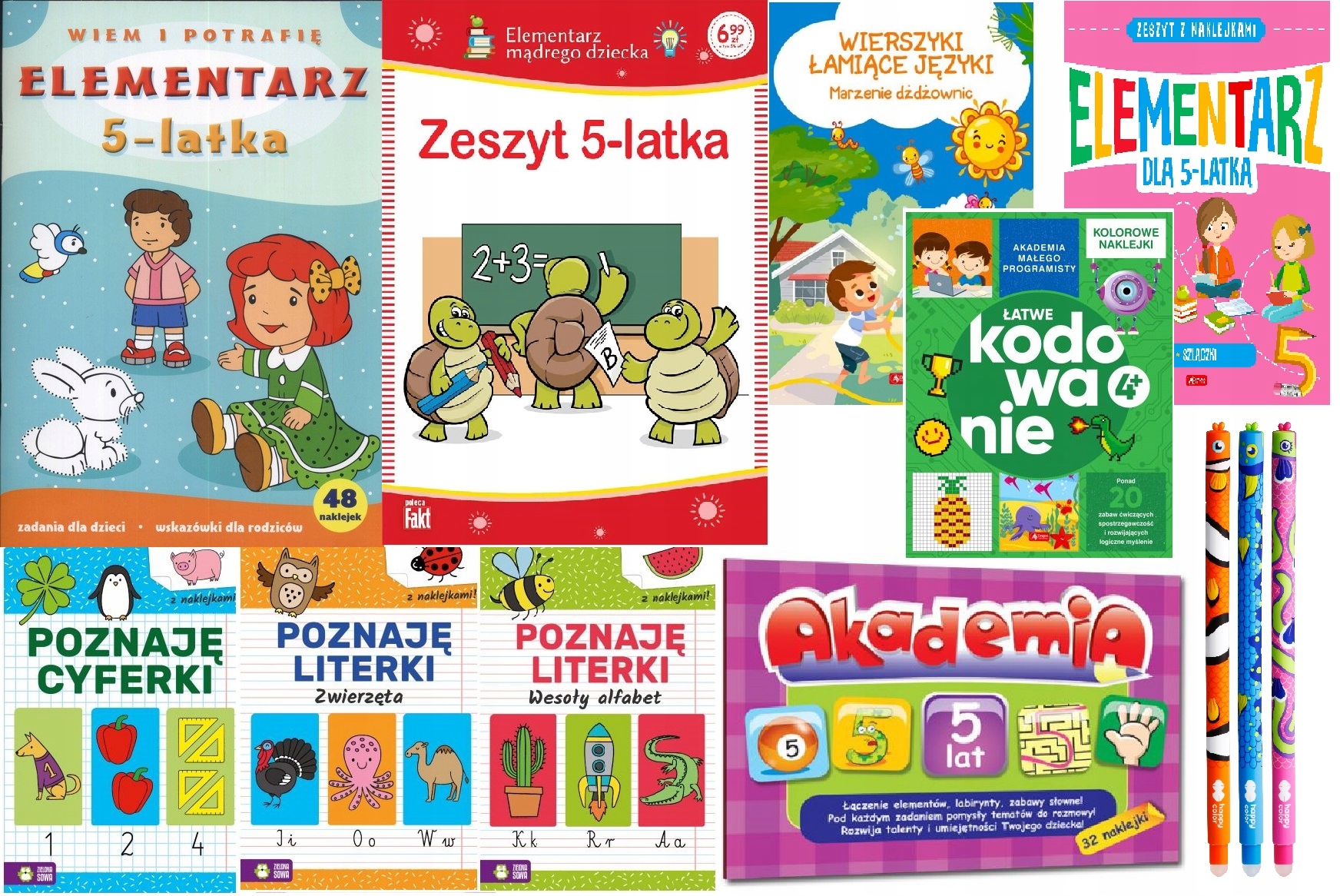 

Pakiet Ćwiczeń i elementarzy dla pięciolatka