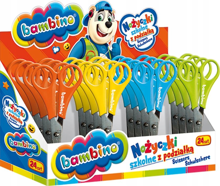 NOZYCZKI DZIECIECE Z PODZIALKA BAMBINO