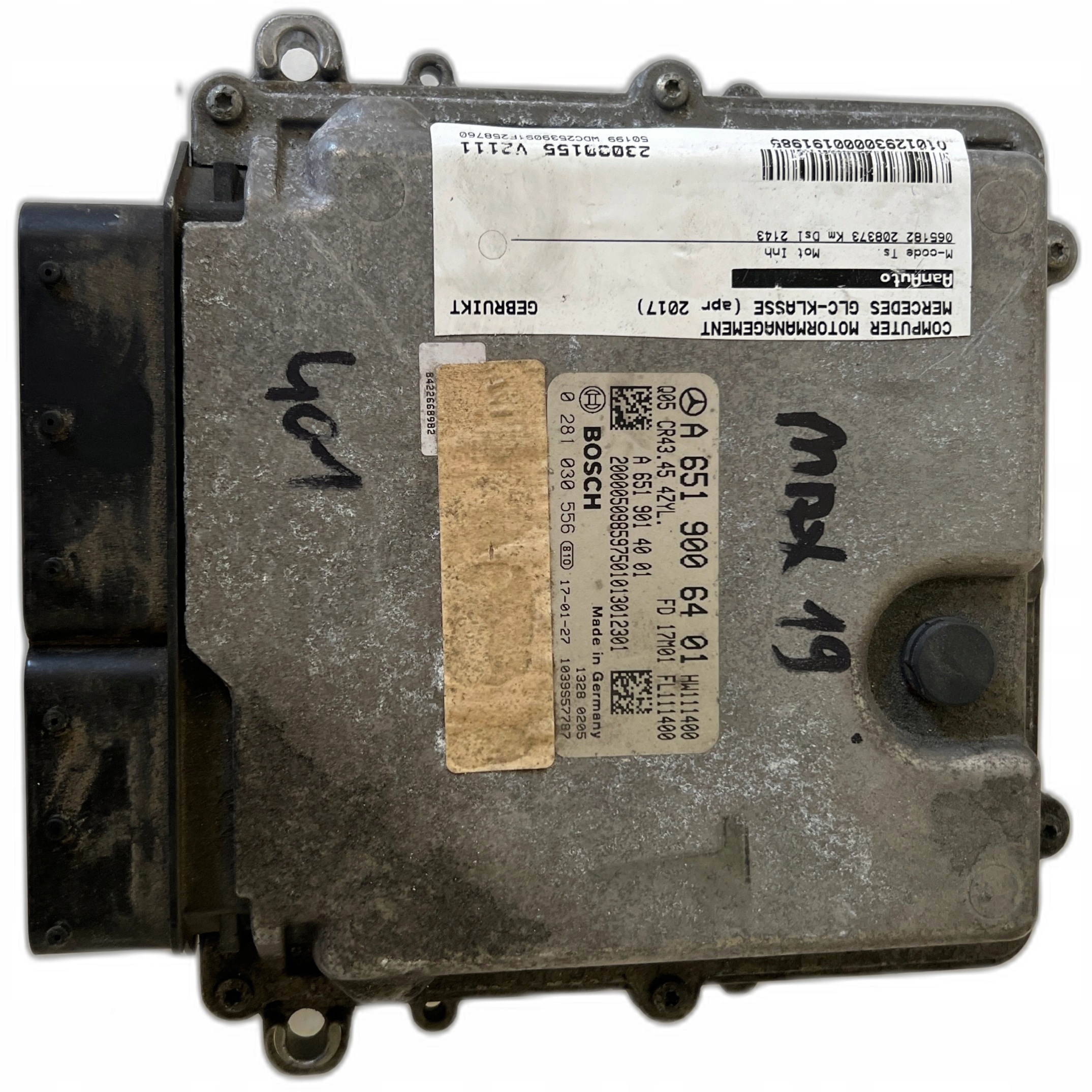 MERCEDES GLC 2.2 CDI A6519006401 A6519014001 0281030556 Computer ECU