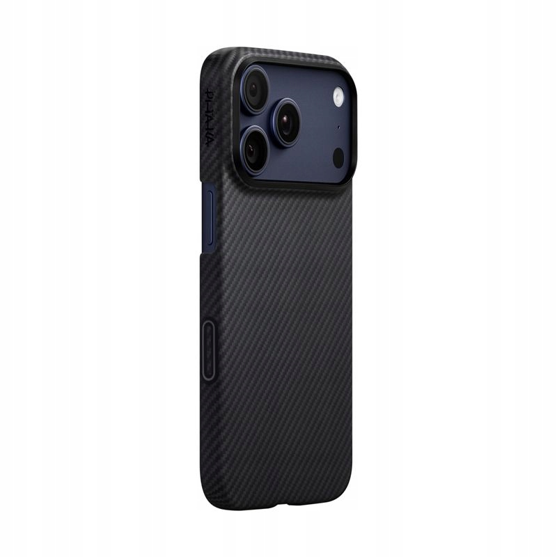 Puzdro Pitaka Ultra-Slim Case z aramidu pre iPhone 17 Pro Max čierne/sivé