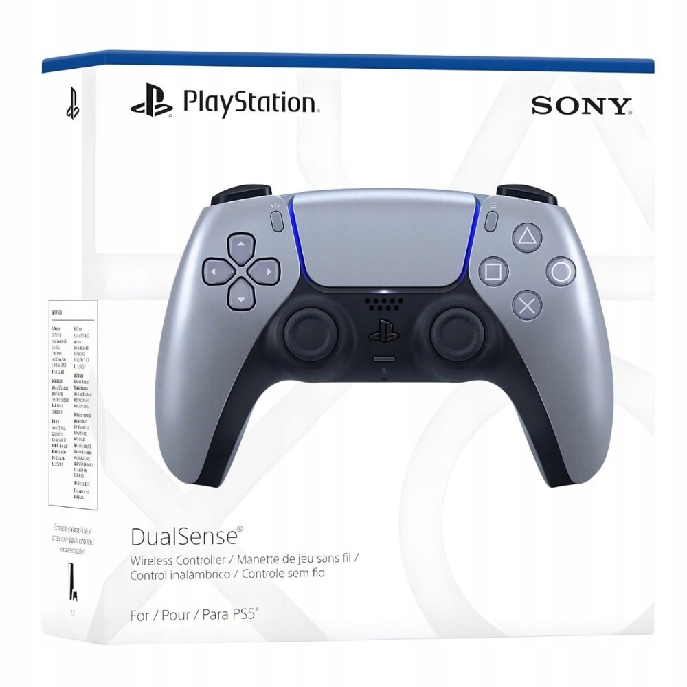 Oficjalny bezprzewodowy kontroler Dualsense PlayStation 5 Srebrny Tmr