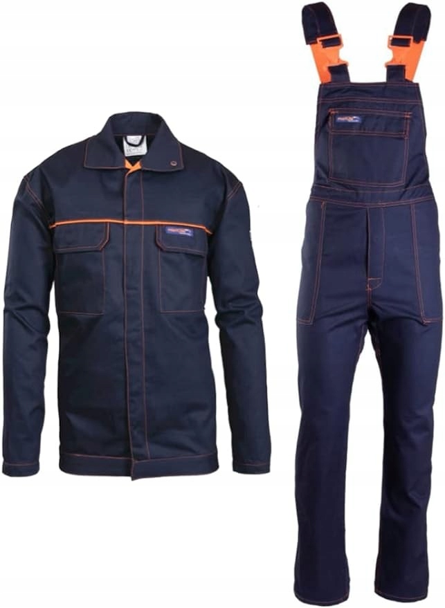 Ubranie Spawalnicze Trudnopalne Antystatyczne Ogrodniczki Bluza Komplet 56