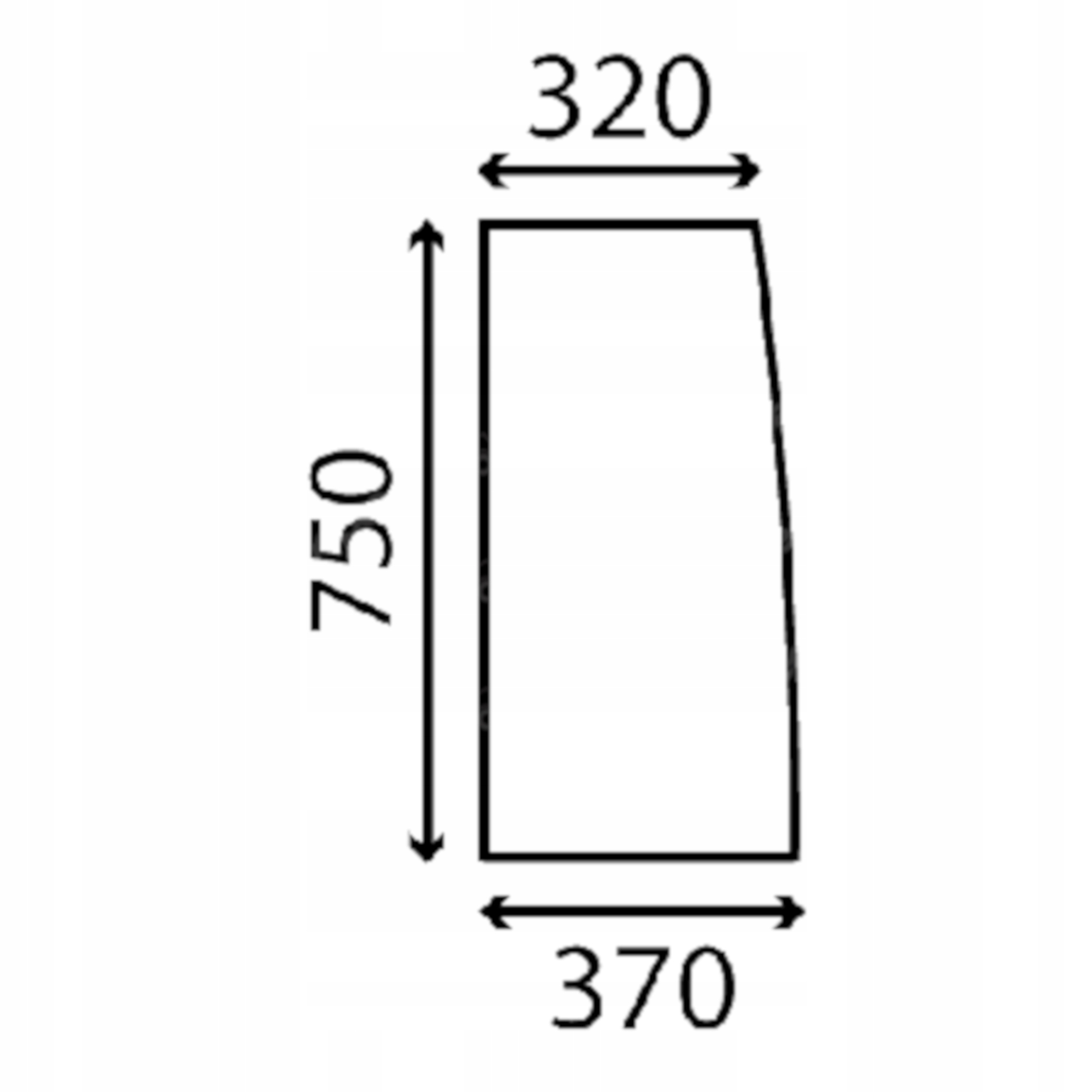 Kubota sklo boční levé RG408-46260 (3877)