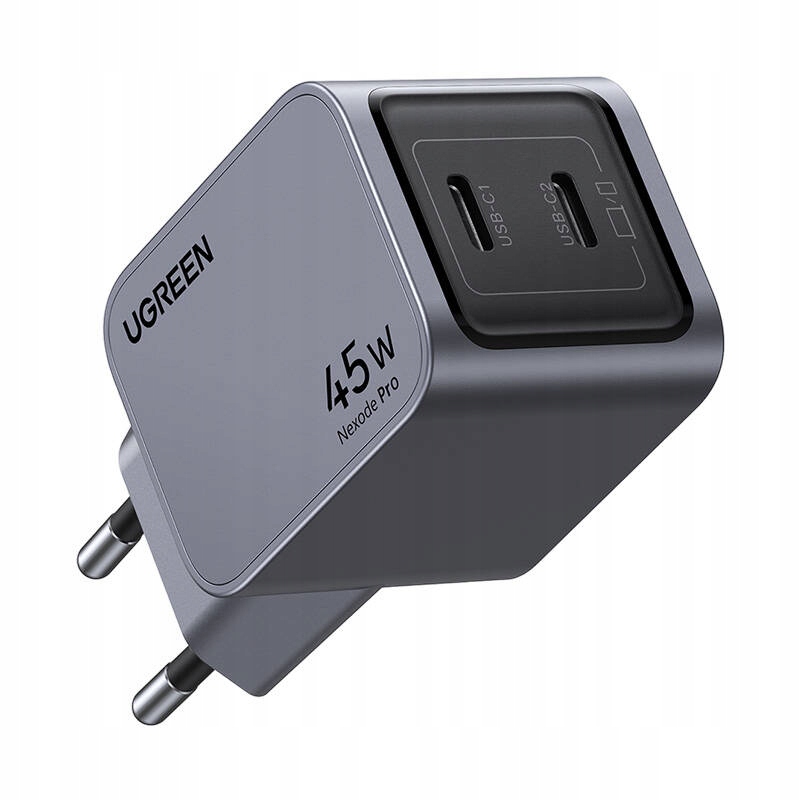 Ugreen Nexode Pro Szybka ładowarka sieciowa 45W 2x Usb-c Pd 3.0 QC4+
