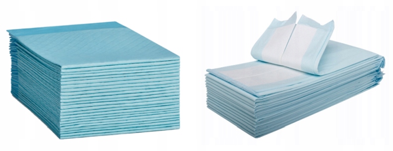 Podkłady DO PRZEWIJANIA chłonne 60x60 cm higieniczne MOCNE ZARYS 50 szt. Rodzaj w płatach