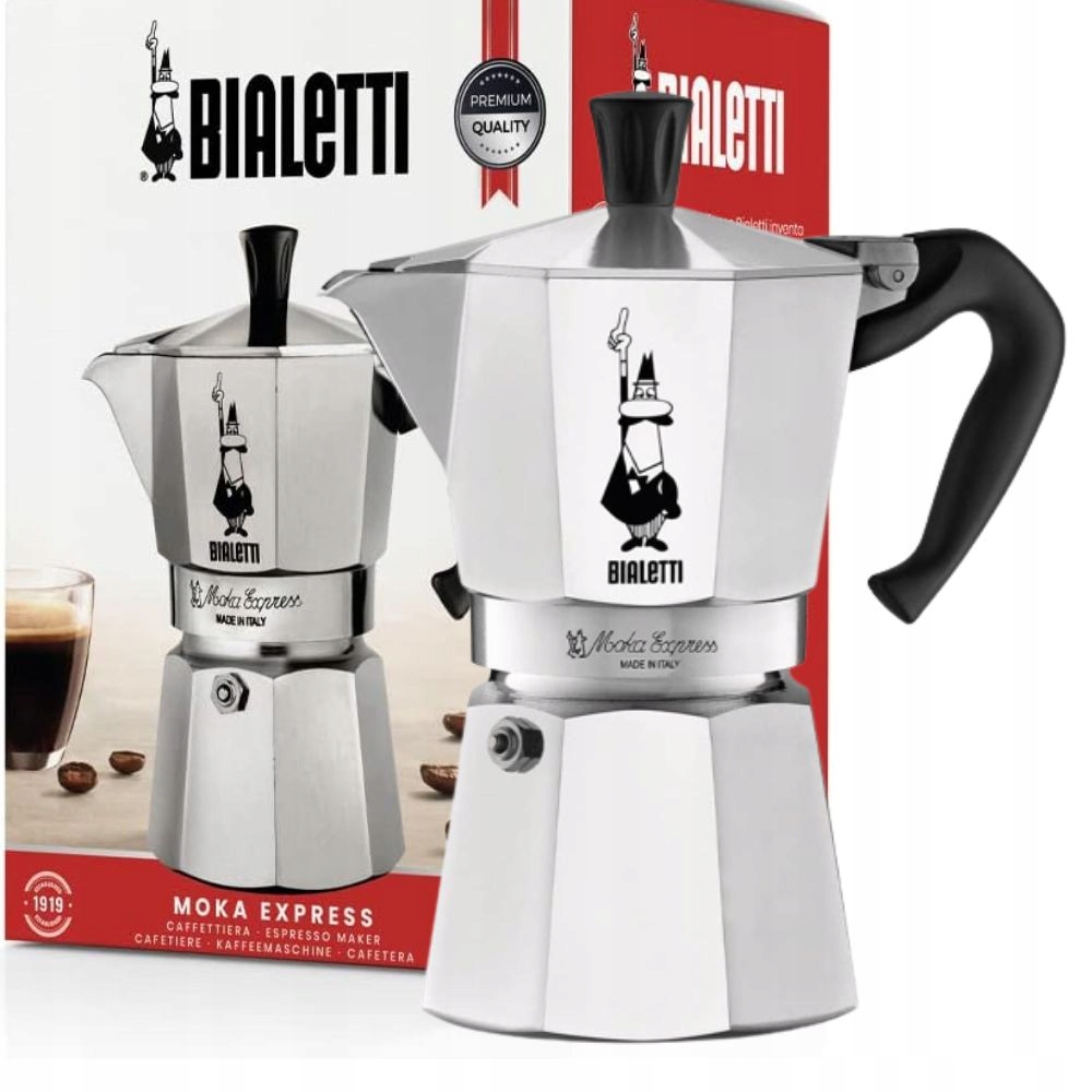 Kávovar Bialetti Mokka Express 12 tz približne 670 ml Talianska Ako