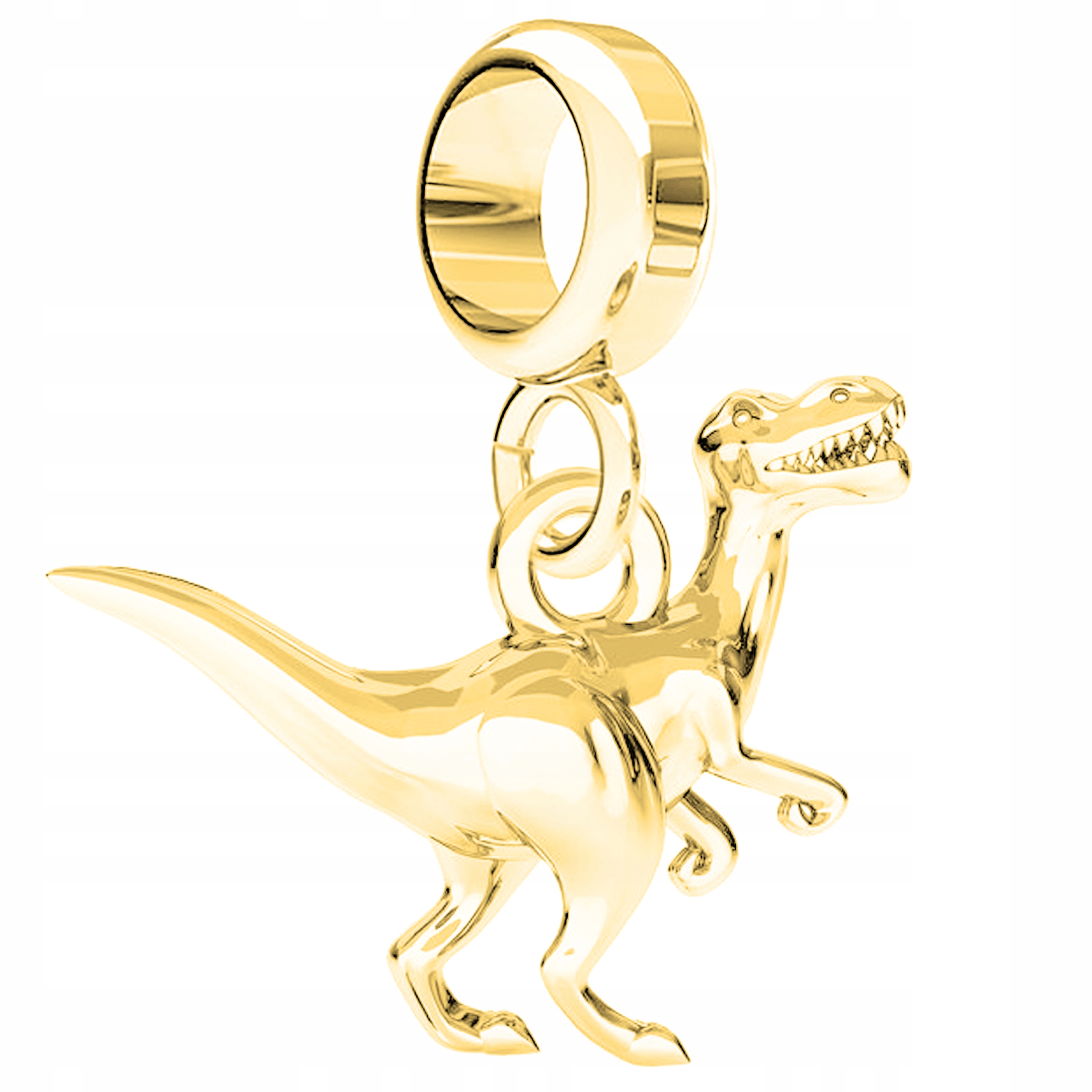 

Charms złoty wiszący Dinozaur srebro 925