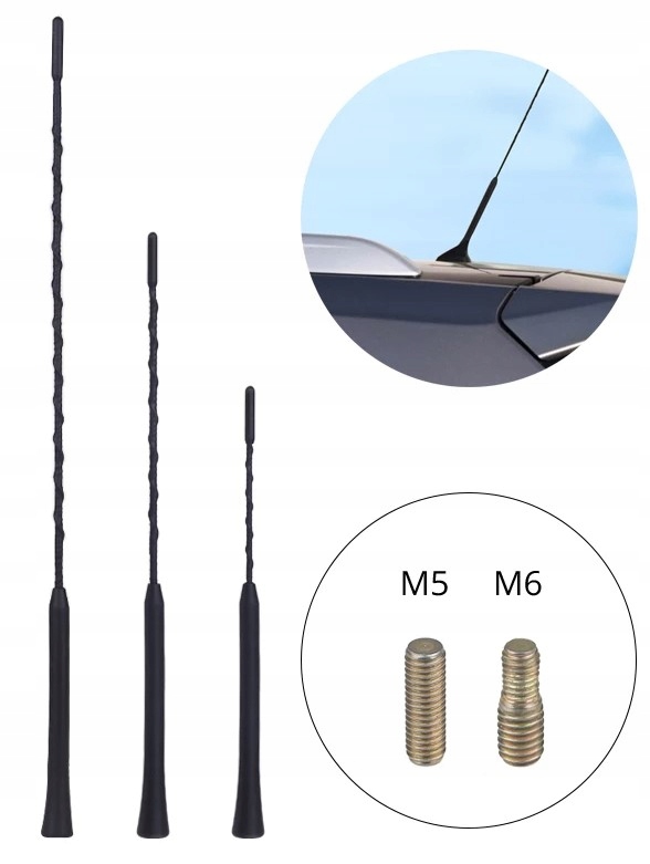 

Maszt Uniwersalny Antena redukcja M5 M6 M4 24cm