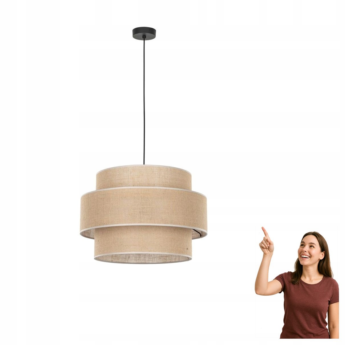 Závesná lampa Calisto Juta 5402 Tk Lighting