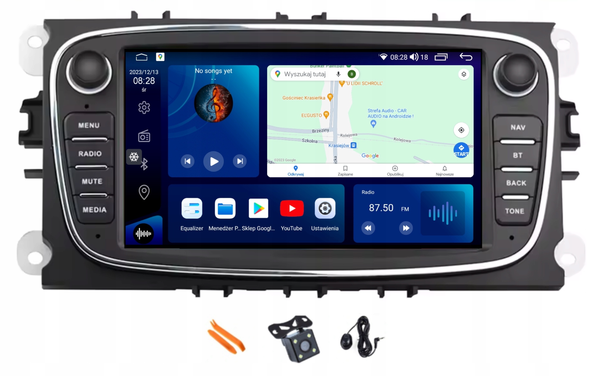 Rádio Android Navigácia Lte Gps 64GB Ford C-max S-max Kuga Galaxy 3 07-10
