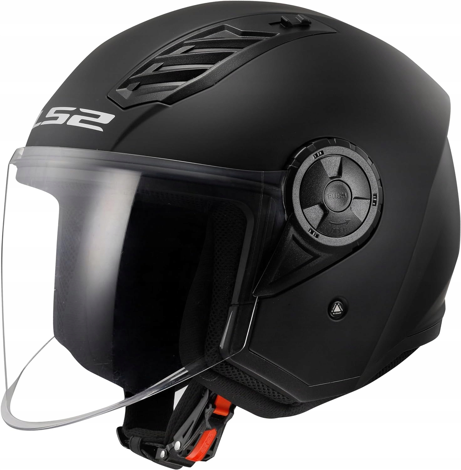 Otvorená Motocyklová Prilba Je LS2 OF616 Airflow II Solid Black Gloss 06