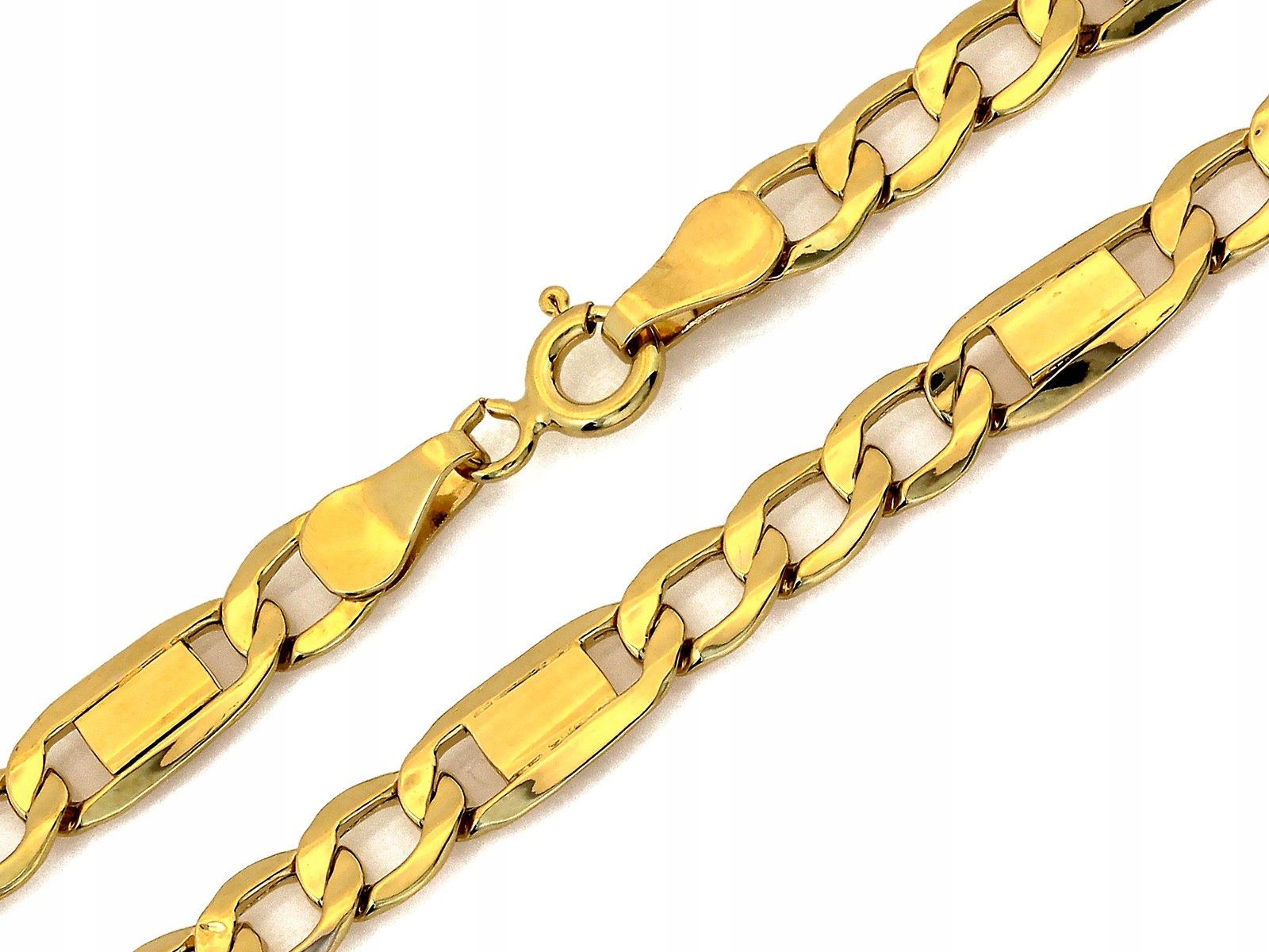 Zlatý řetízek pánský figaro 5mm 585 14k 8.23g jako dárek, masivní řetěz