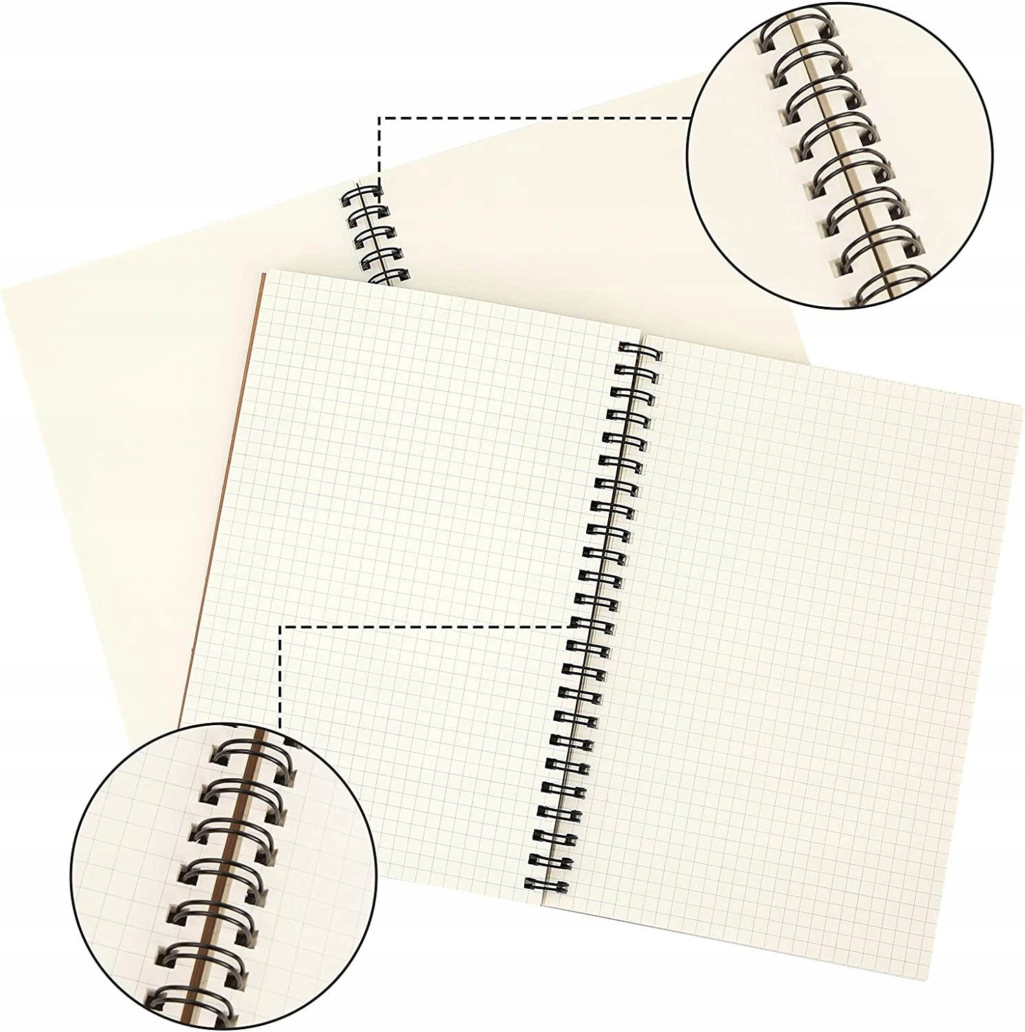 ZESTAW NOTATNIKÓW SPIRALNYCH A5 80 g/m² 4 SZTUKI Kod producenta AS2345