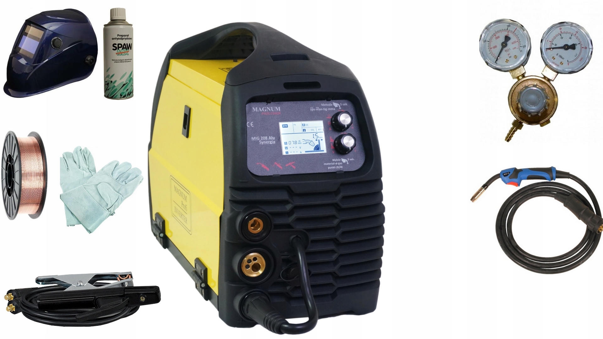 СВАРОЧНЫЙ АППАРАТ MAGNUM MIG 208 ALU SYNERGIA KIT