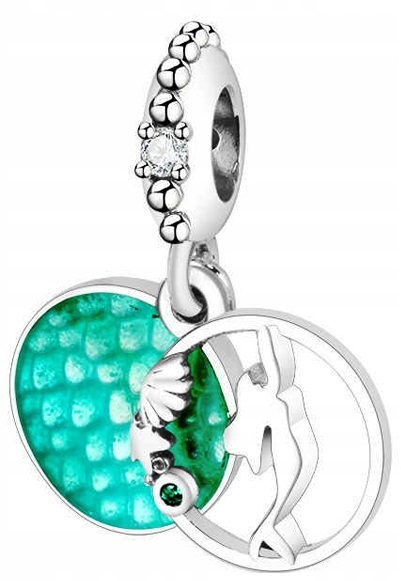 

Charms wiszący Syrenka łuska srebro 925