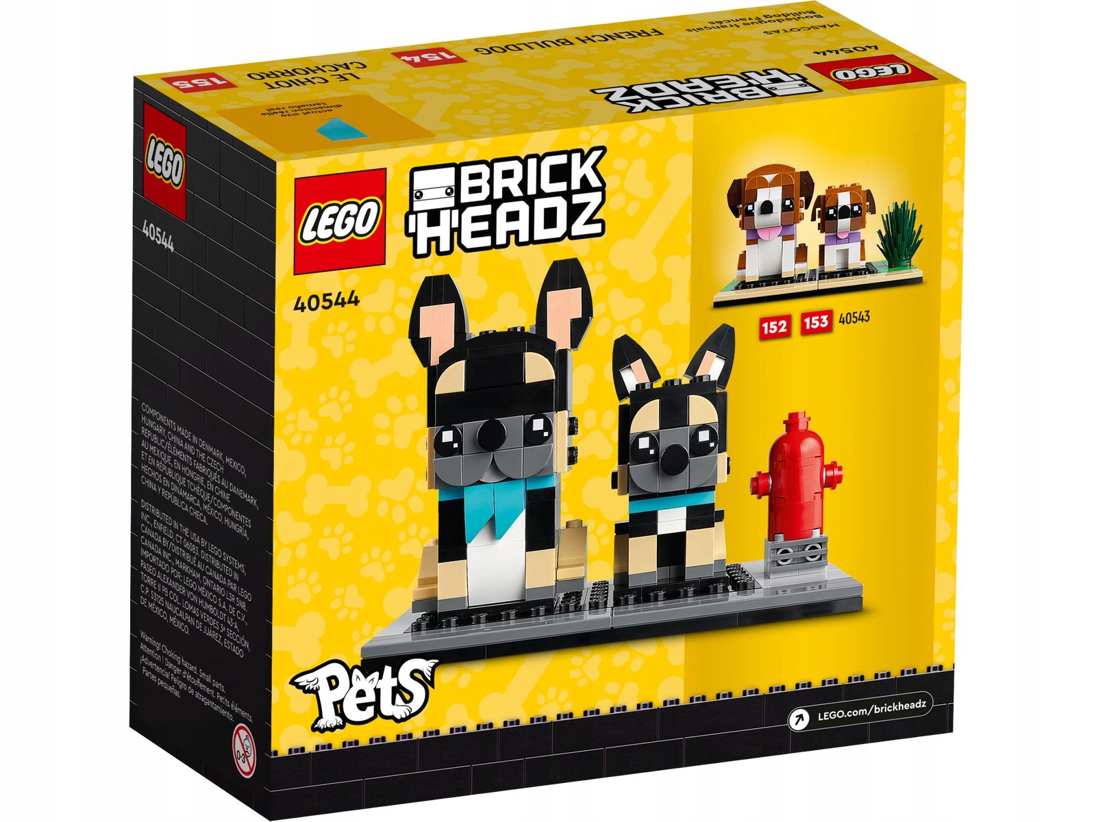 LEGO BrickHeadz 40544 Buldog francuski PIES NOWY ZESTAW UNIKAT