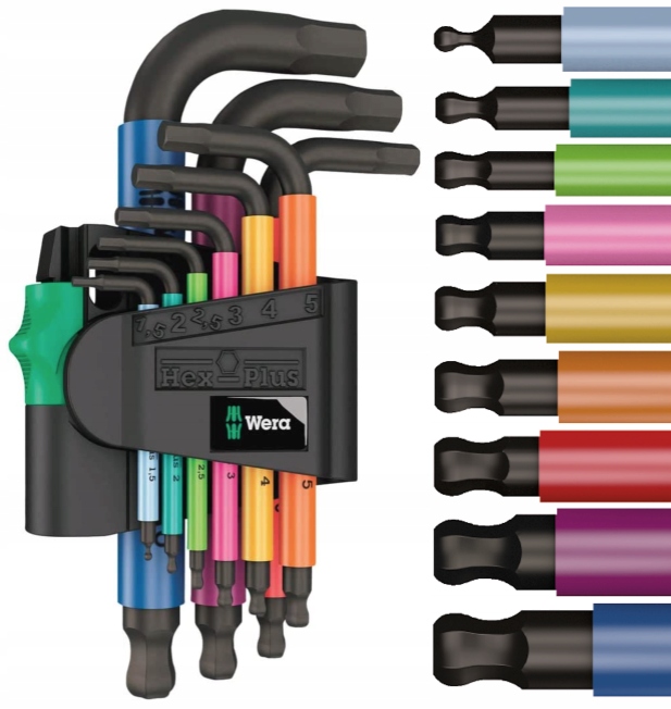 

Wera imbus Multicolour 2 z kulką 9 szt 05133164001