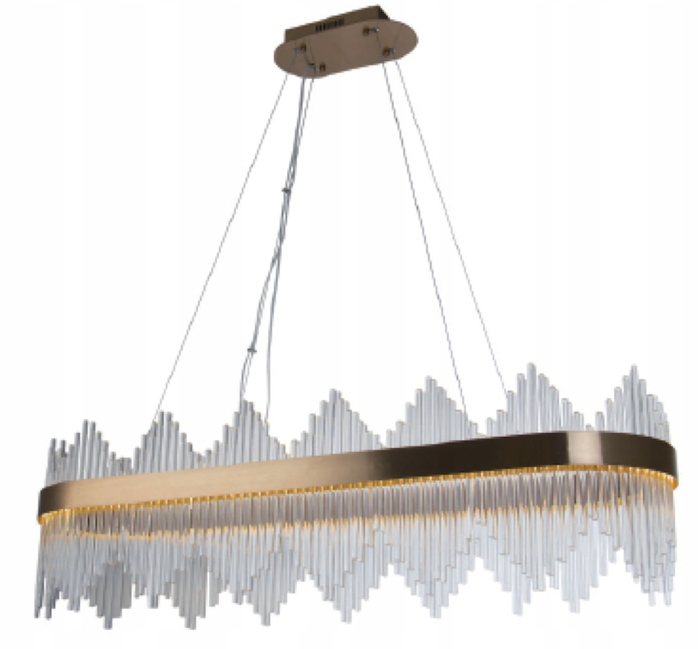 Delhi Crystal Rods Long – 80 cm Led lustr s křišťálovým povrchem