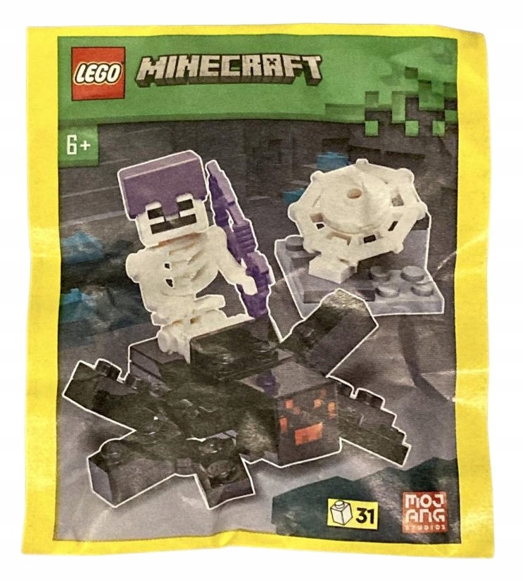 Zestaw Lego Minecraft Minifigure Polybag Spider and Skeleton #662307