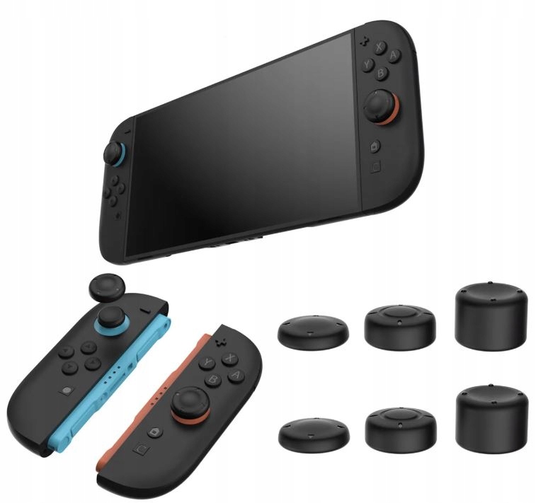 DOBE 6x NAKŁADKI GUMKI RÓŻNE PROFILE do NINTENDO SWITCH 2 SW2 na JOY-CON2