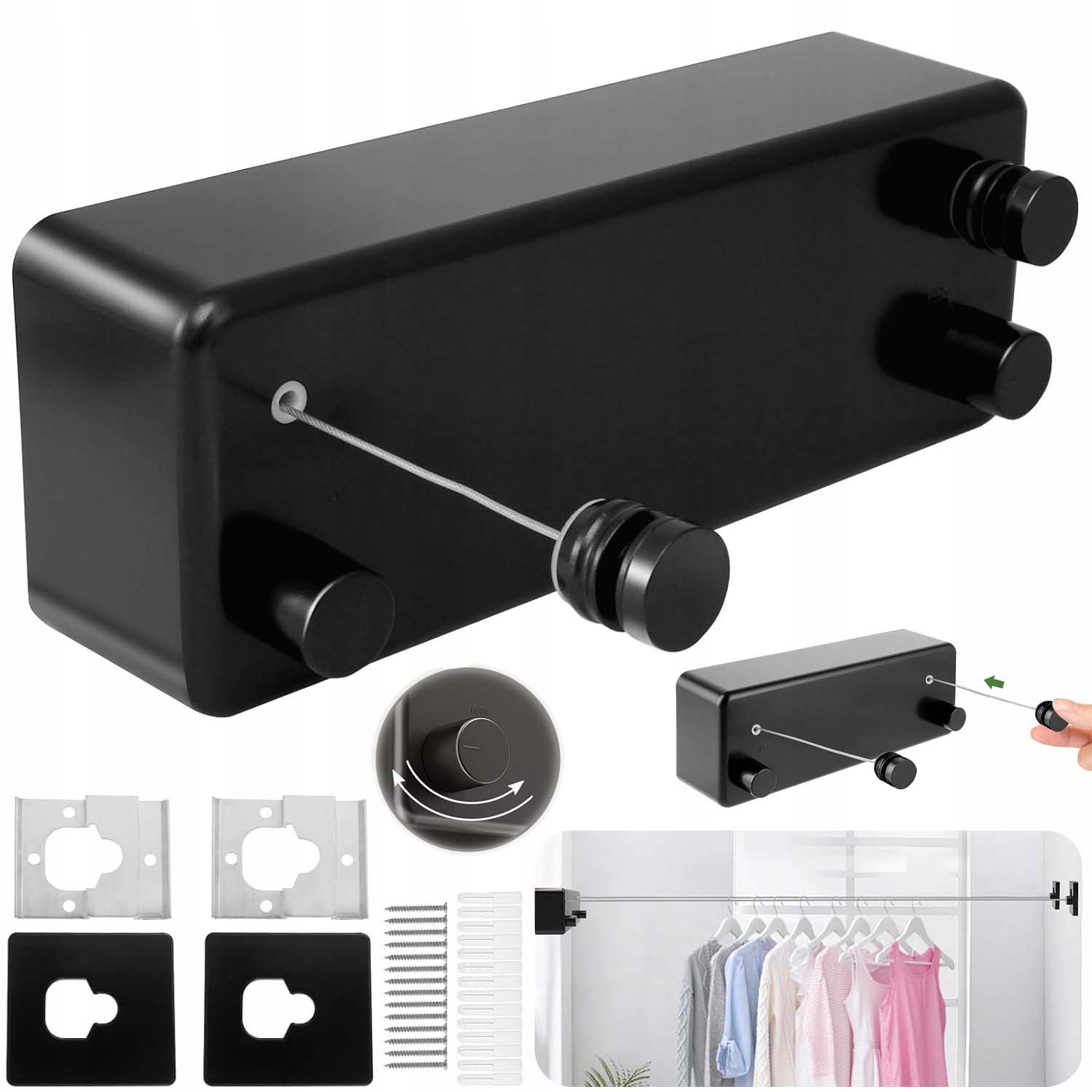 Levně Prodloužená Šňůra Na Prádlo, Ocelové Lanko Na Prádlo, Balkon 4.2 M