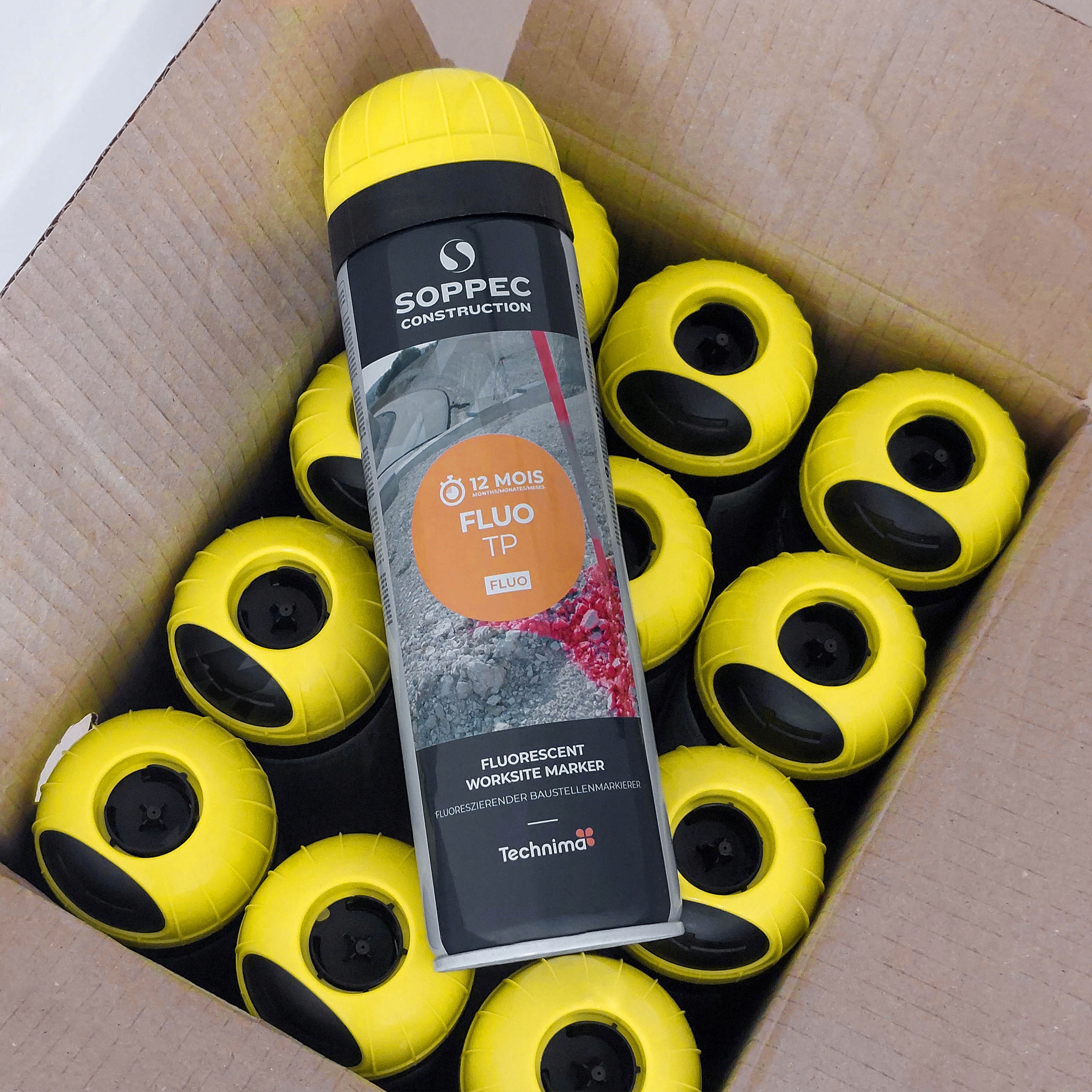 FARBA GEODEZYJNA DO ZNAKOWANIA SOPPEC FLUO TP 12x Kod producenta 141517