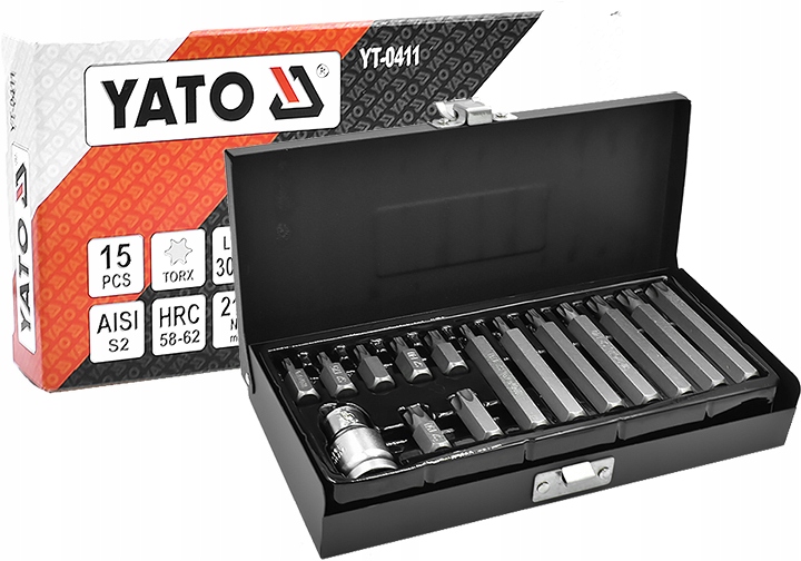

Końcówki Wkrętakowe Torx KPL15 Szt Yato YT-0411