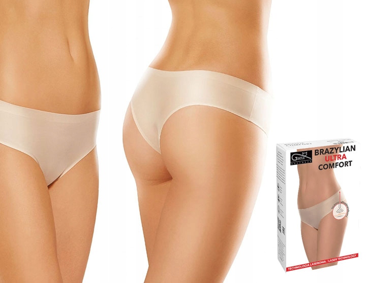 

Gatta Figi Brazylian Comfort, bezszwowe, Beżowe Xs