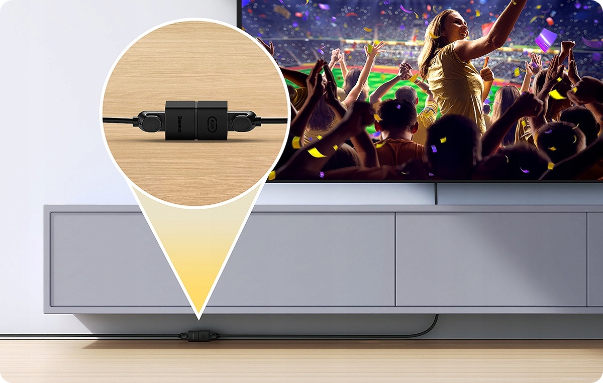 BASEUS ŁĄCZNIK KABLI PRZEDŁUŻACZ BECZKA LAN RJ45 KONEKTOR ADAPTER ETHERNET Kod producenta B00131100111-01