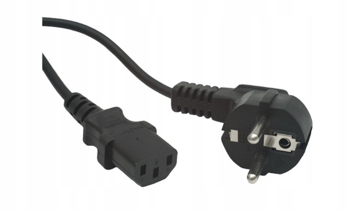 KABEL ZASILAJĄCY PRZEWÓD DO LAPTOPA KOMPUTERA MONITORA 1,2M