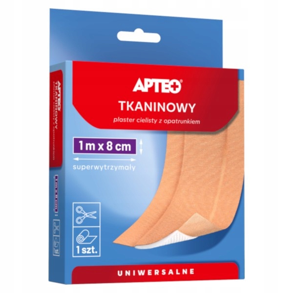 

Plaster tkaninowy Apteo Care 1 m x 8 cm Cielisty