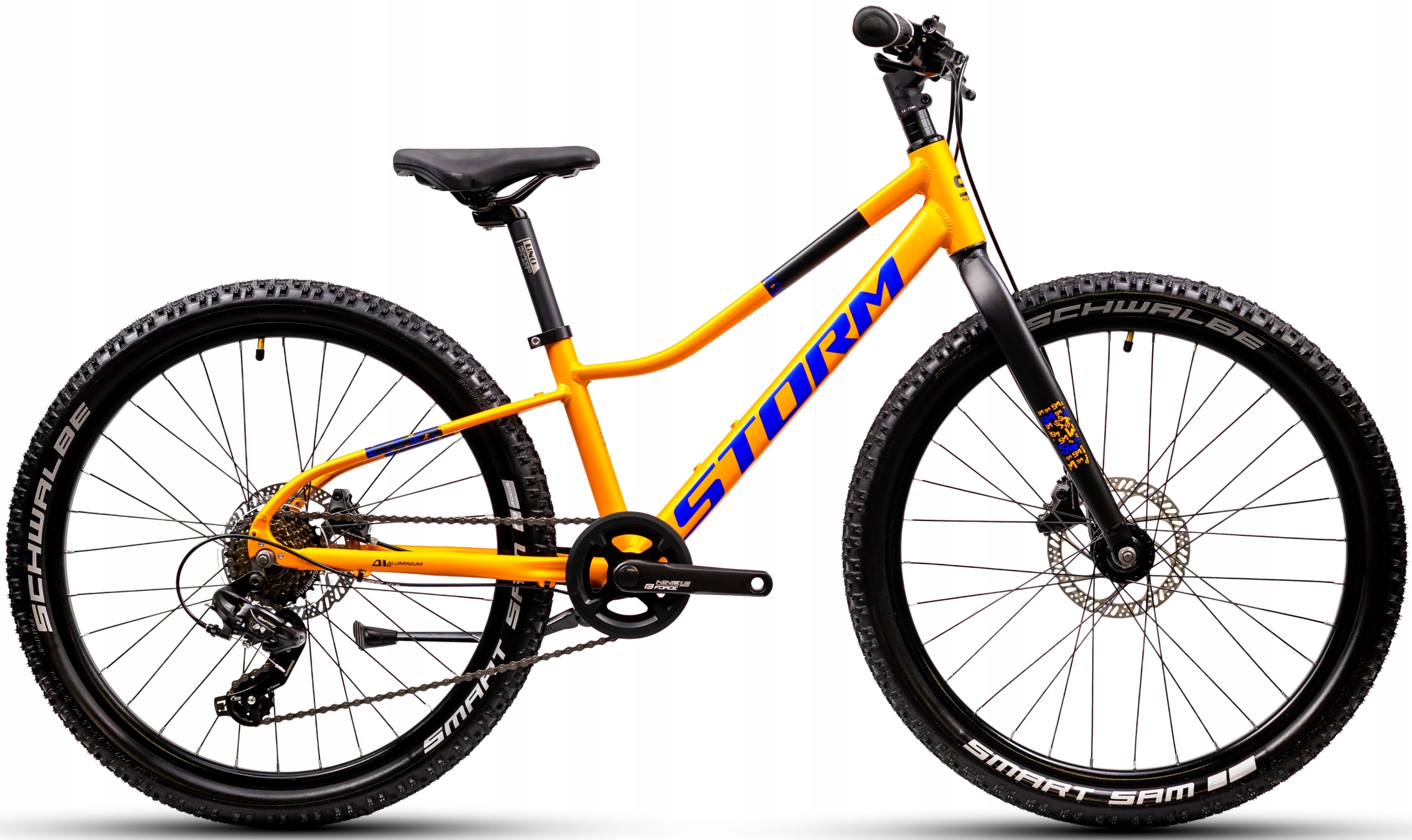 Rower Młodzieżowy 24 Storm Rocky 2D rama 11 pomarańczowy 2025 1x7