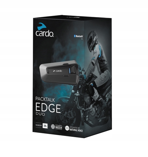 Cardo Packtalk Edge Duo Interkom motocyklový (sada na 2 prilby)