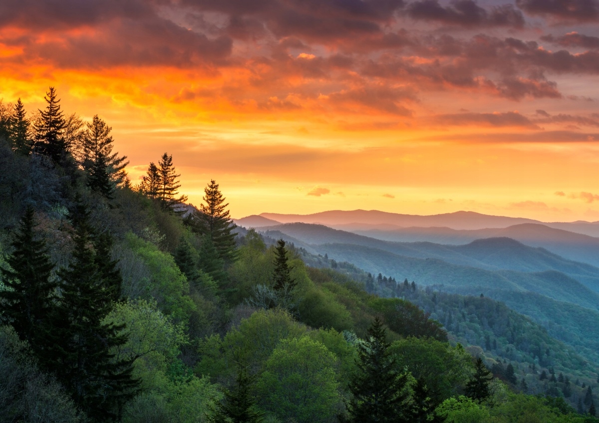 

Fototapeta Flizelinowa Góry Wschód słońca 208x146
