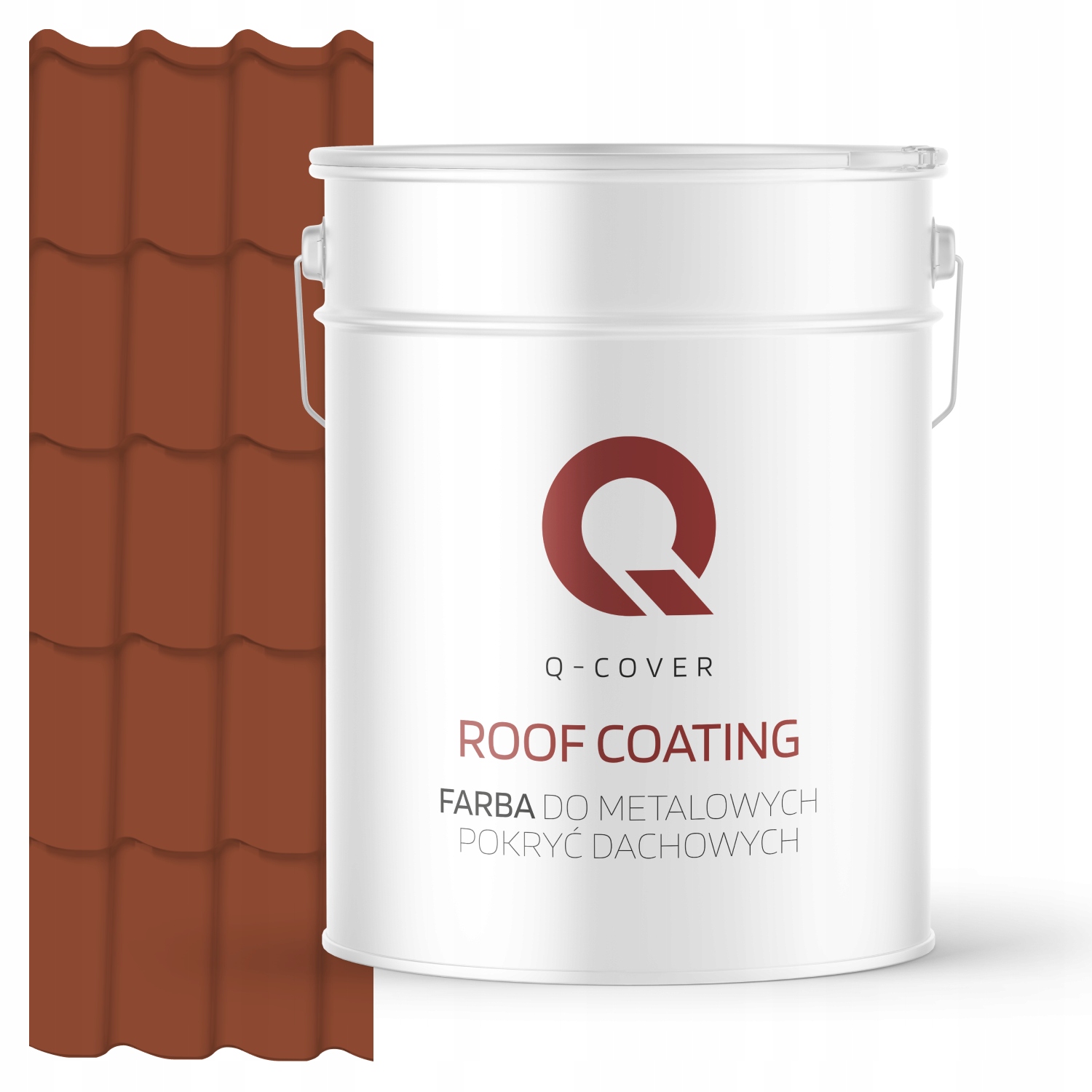 Farba Na Kovové Strechy A Plechy Pozinkovaná Oceľ Tehlová Ral 8004 10 L Lesk