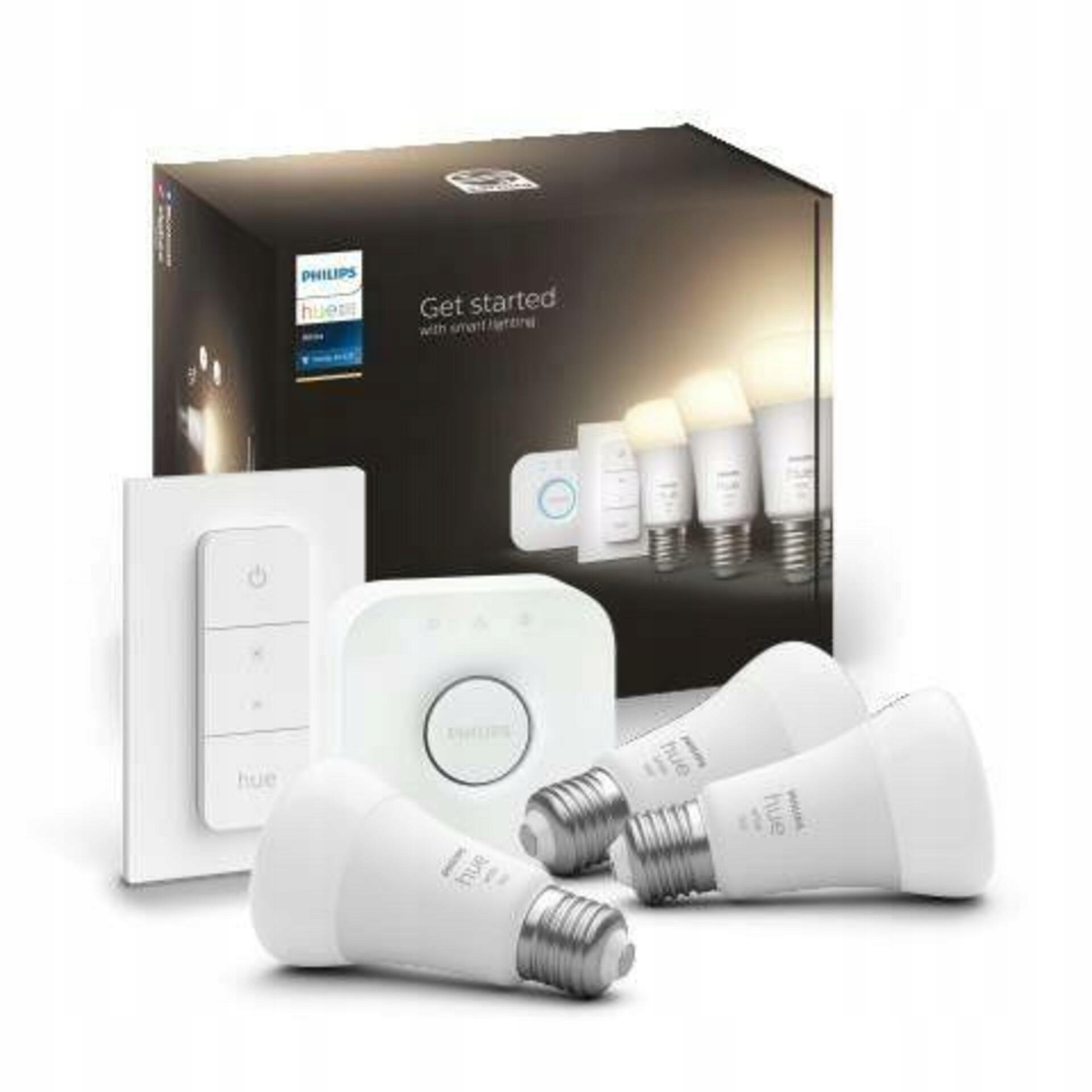 Philips Hue White set 3x Led E27 1055lm 2700K Bridge Hue Switch