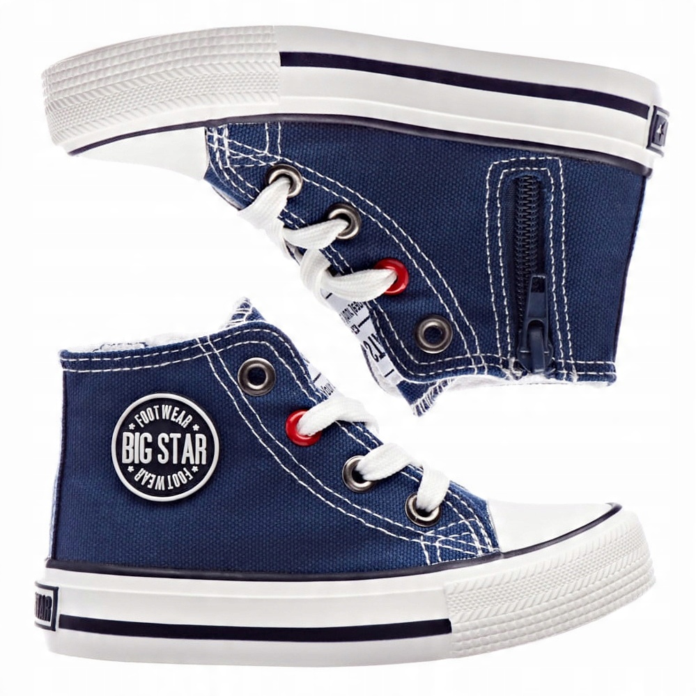 

Trampki dziecięce Big Star Kids granat Wysokie 24