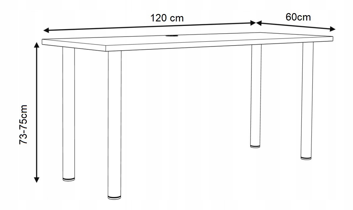 Biurko komputerowe Czarne Czerwona Krawędź 120x60 cm na wymiar Marka SmartDesk