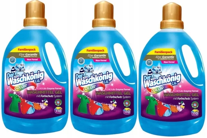 

Zestaw Żel do prania Waschkonig 3 x Color De
