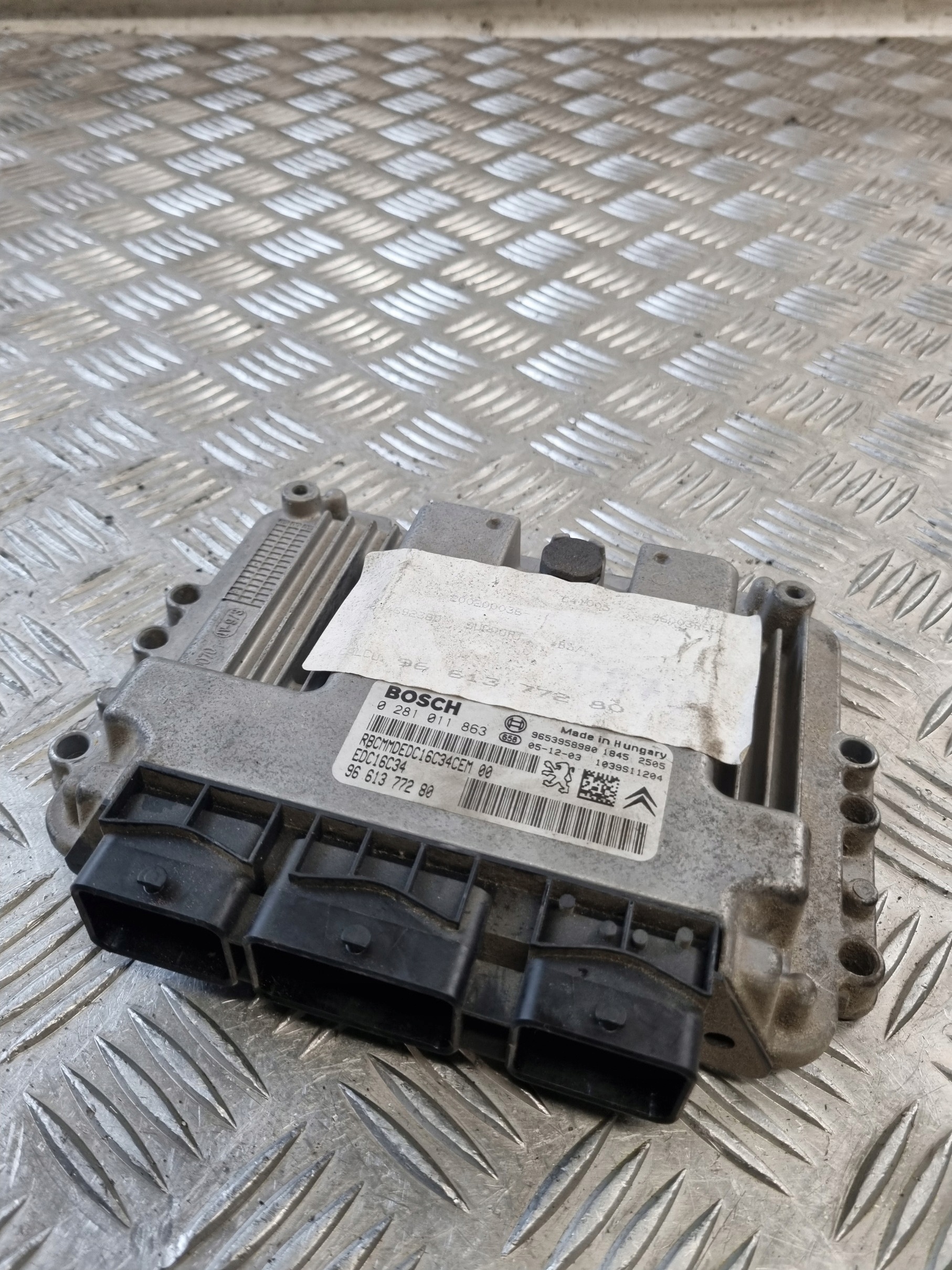 bedienteil des motors CITROEN C4 1.6D