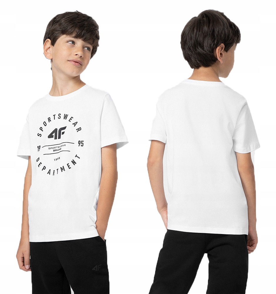 

4F Koszulka Chłopięca T-shirt Dziecięcy Bawełna