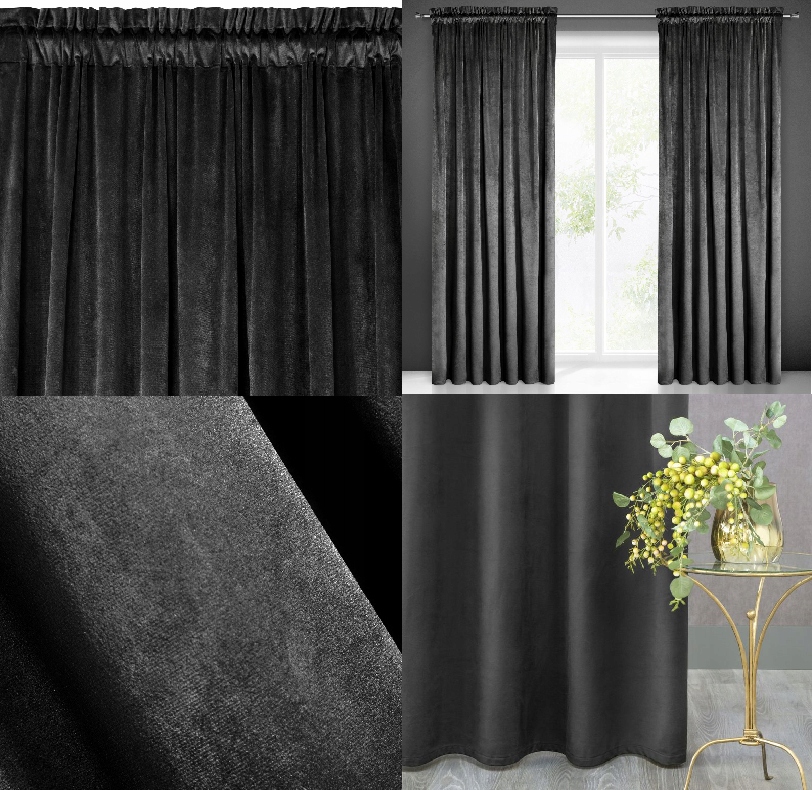 ZASŁONA VELVET ZACIEMNIAJĄCA 135x270 KOLORY! Wzór gładki