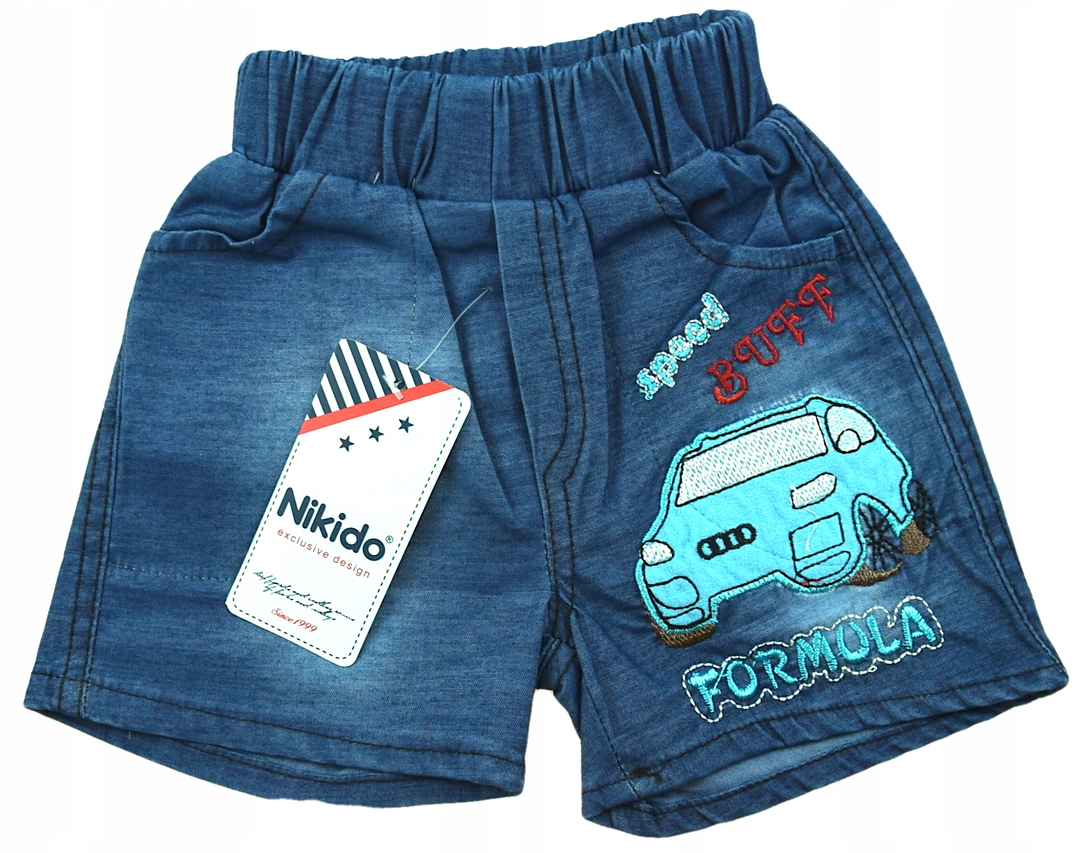 

Spodenki Na Lato Samochód Jeans Niebieski 74